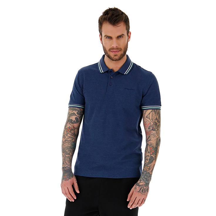 Lotto Classica Camisa Polo Hombre - Azul Marino - Colombia GKUVFAE-84